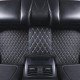 Wholesale Black and Beige Stitching Luxury Leather Diamond Car Floor Mats Wholesale Black and Beige Stitching Luxury Leather Diamond Car Floor Mats