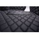 Wholesale Black and Black Stitching Luxury Leather Diamond Car Mats