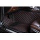 Wholesale Black and Red Stitching Luxury Leather Diamond Car Floor Mats Wholesale Black and Red Stitching Luxury Leather Diamond Car Floor Mats