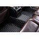 Wholesale Black and White Stitching Luxury Leather Diamond Car Floor Mats Wholesale Black and White Stitching Luxury Leather Diamond Car Floor Mats