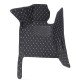Wholesale Black and White Stitching Luxury Leather Diamond Car Floor Mats Wholesale Black and White Stitching Luxury Leather Diamond Car Floor Mats