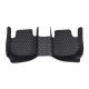Wholesale Black and White Stitching Luxury Leather Diamond Car Floor Mats Wholesale Black and White Stitching Luxury Leather Diamond Car Floor Mats