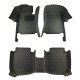 Wholesale Black and Yellow Stitching Luxury Leather Diamond Car Floor Mats Wholesale Black and Yellow Stitching Luxury Leather Diamond Car Floor Mats