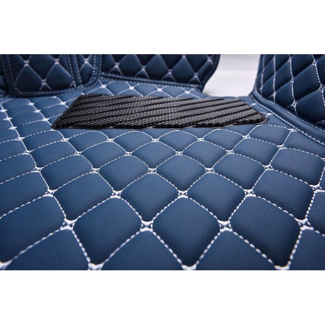 Wholesale Blue Luxury Leather Diamond Car Floor Mats Wholesale Blue Luxury Leather Diamond Car Floor Mats