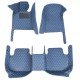 Wholesale Blue Luxury Leather Diamond Car Floor Mats Wholesale Blue Luxury Leather Diamond Car Floor Mats