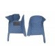 Wholesale Blue Luxury Leather Diamond Car Floor Mats Wholesale Blue Luxury Leather Diamond Car Floor Mats