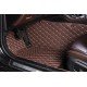 Wholesale Dark Brown Luxury Leather Diamond Car Floor Mats Wholesale Dark Brown Luxury Leather Diamond Car Floor Mats