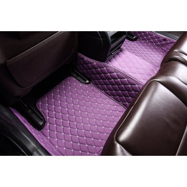 Wholesale Purple Luxury Leather Diamond Car Mats Wholesale Purple Luxury Leather Diamond Car Mats