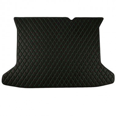 Wholesale Black and Green Stitching Luxury Leather Diamond Trunk Base Mats
