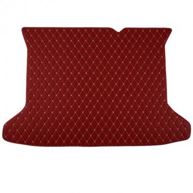 Wholesale Wine Red Luxury Leather Diamond Trunk Base Mats