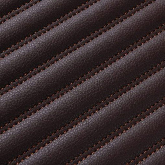 Wholesale Dark Brown Luxury Leather Stripe Car Mats Wholesale Dark Brown Luxury Leather Stripe Car Mats