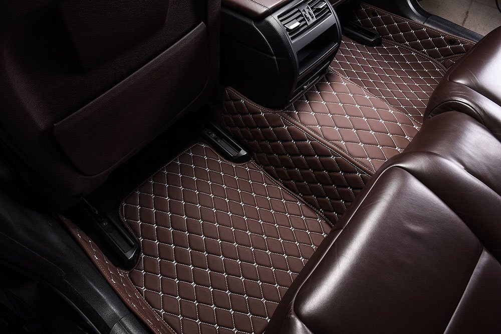 Wholesale Dark Brown Custom Diamond Car Mats