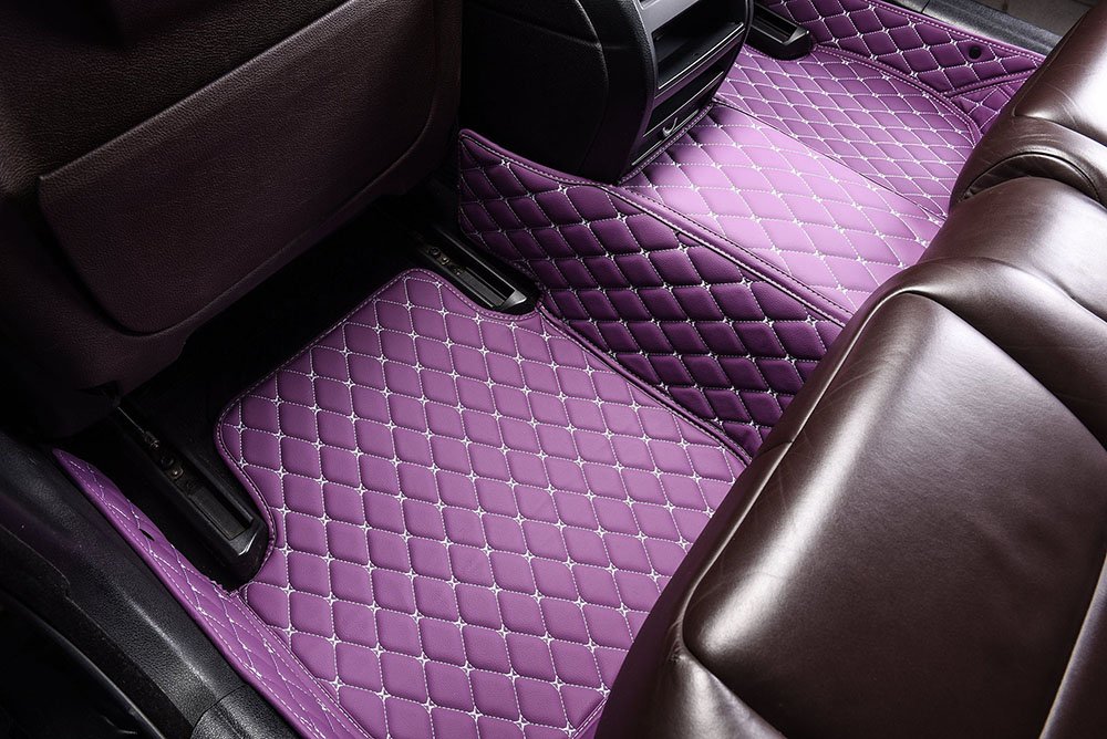 Wholesale Purple Custom Diamond Car Mats