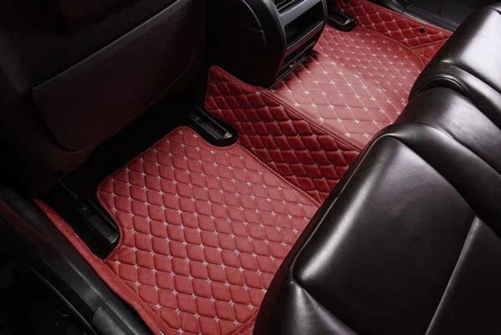 Wholesale Wine Red Custom Diamond Car Mats